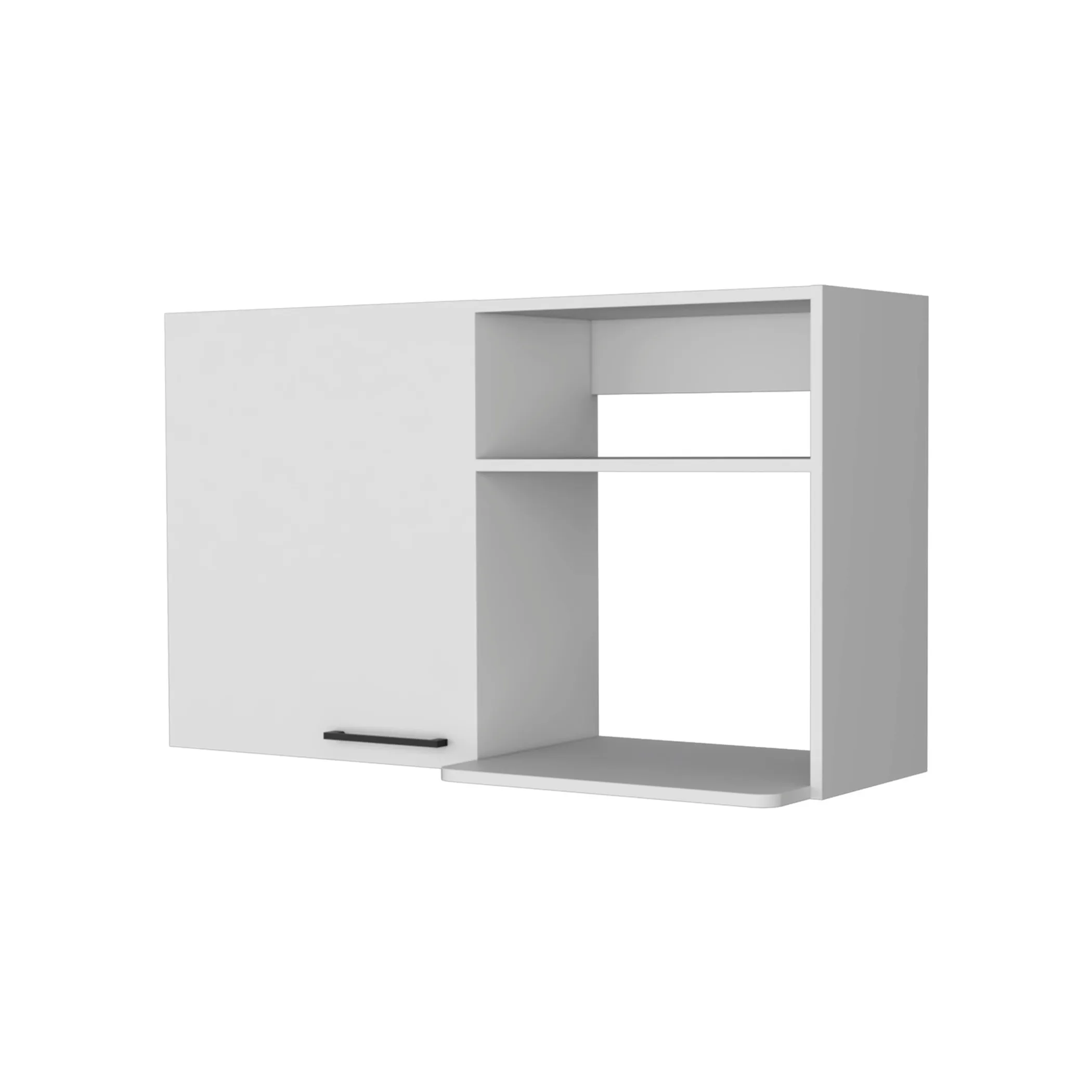 Tủ trang trí màu trắng rộng 99cm với hai kệ