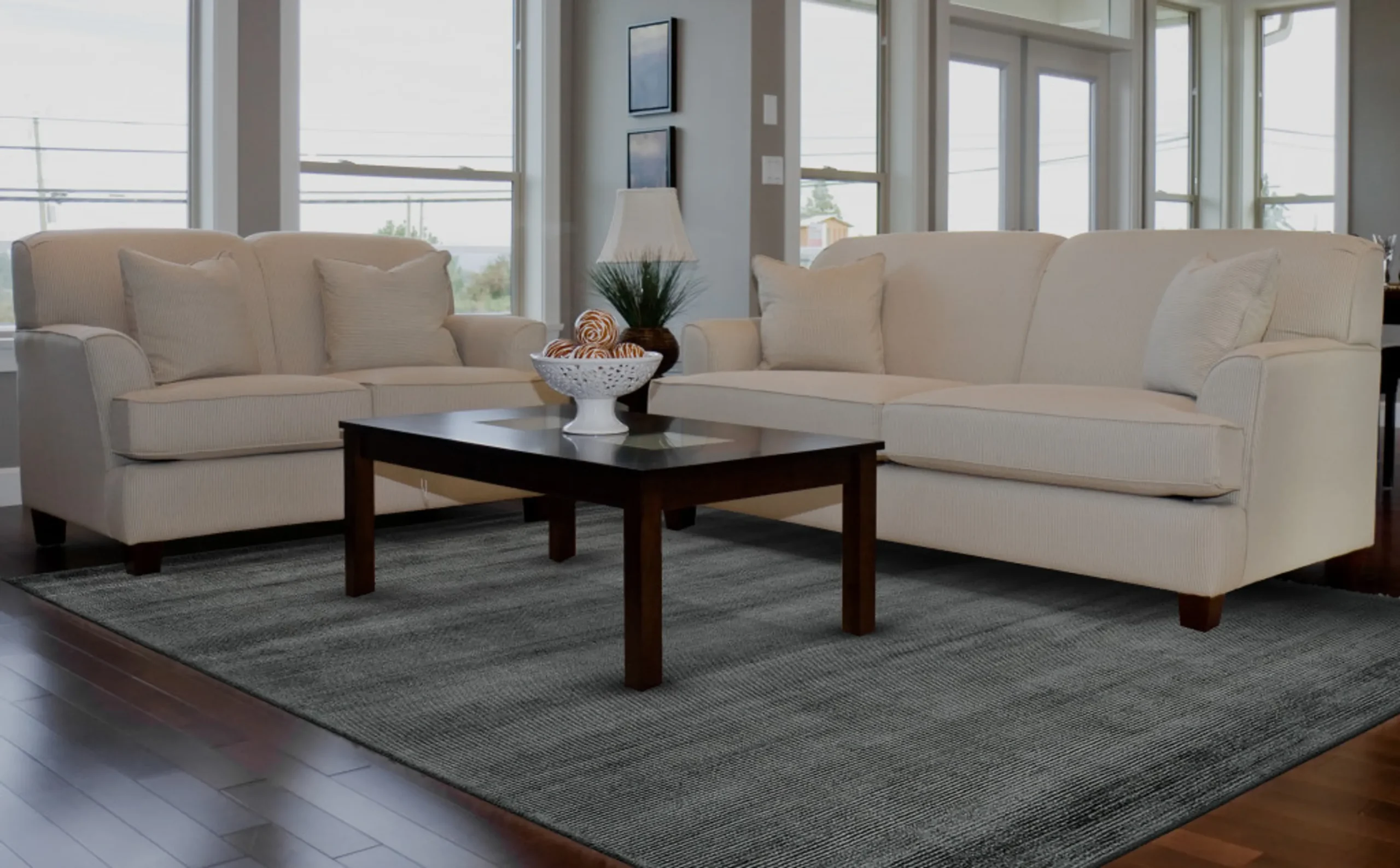 Thảm trải sàn dệt tay 1,2m x 1,8m màu xám đen - Ảnh 3