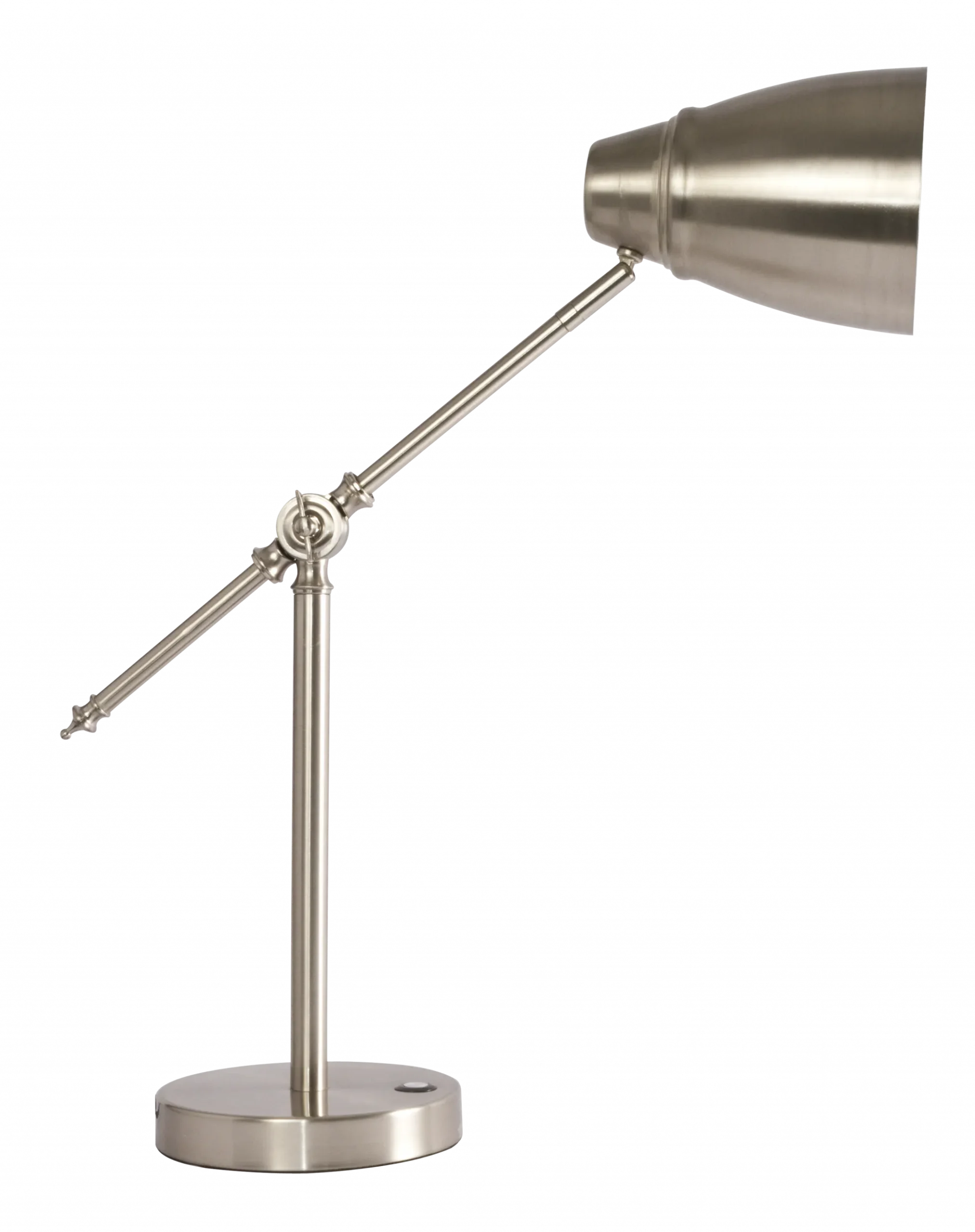 Đèn bàn LED điều chỉnh được màu bạc chải xước - Ảnh 5