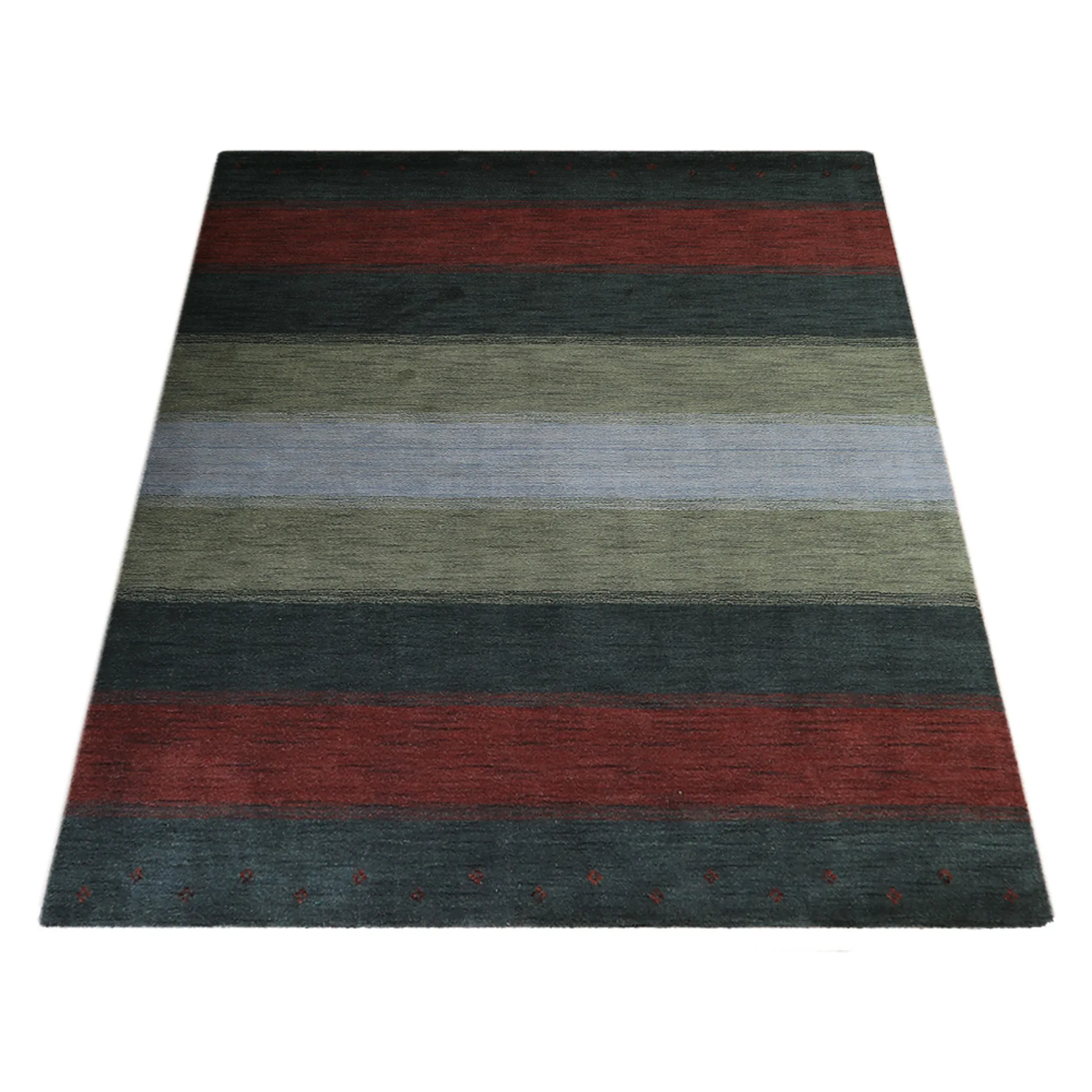 Thảm len dệt thắt tay Rugsotic Carpets phong cách đương đại đa sắc - Ảnh 3