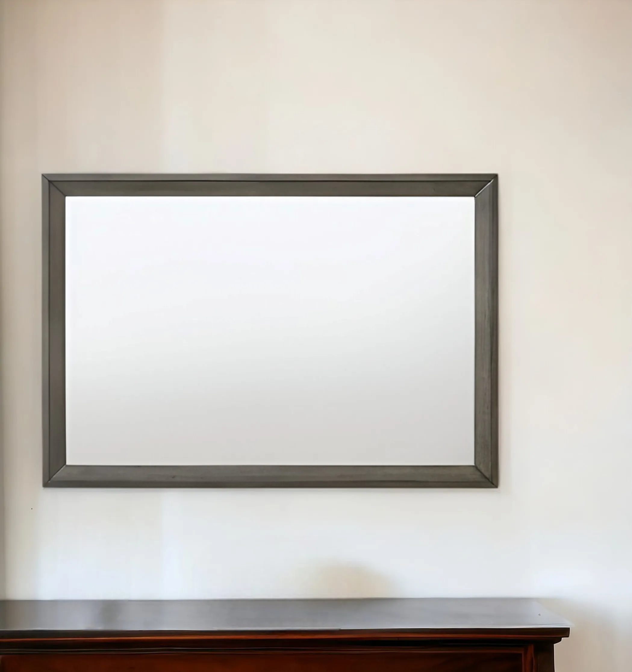 Gương treo tủ ngăn kéo màu gỗ sồi xám cao 81cm