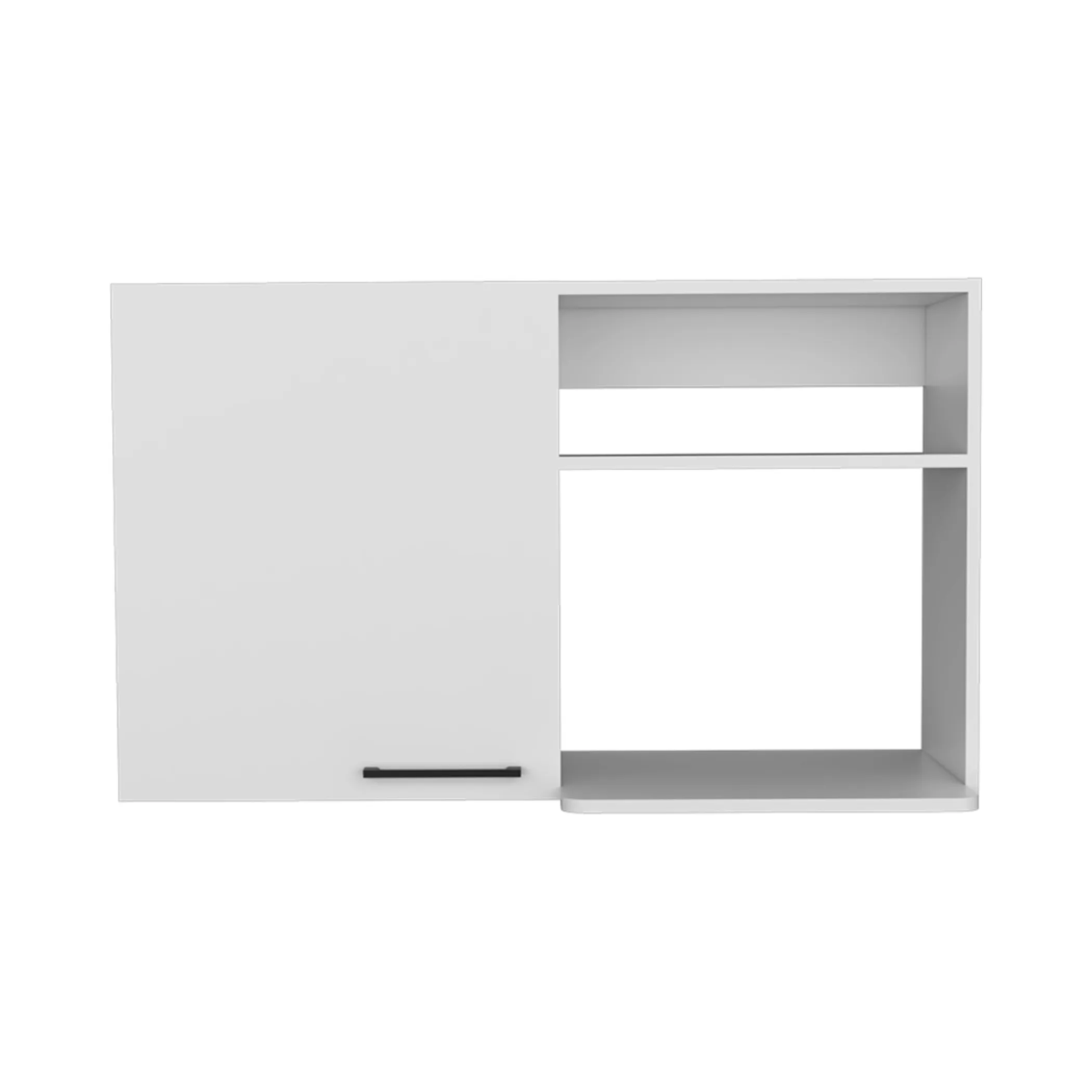 Tủ gỗ treo tường 1 cánh màu trắng rộng 100cm - Ảnh 2