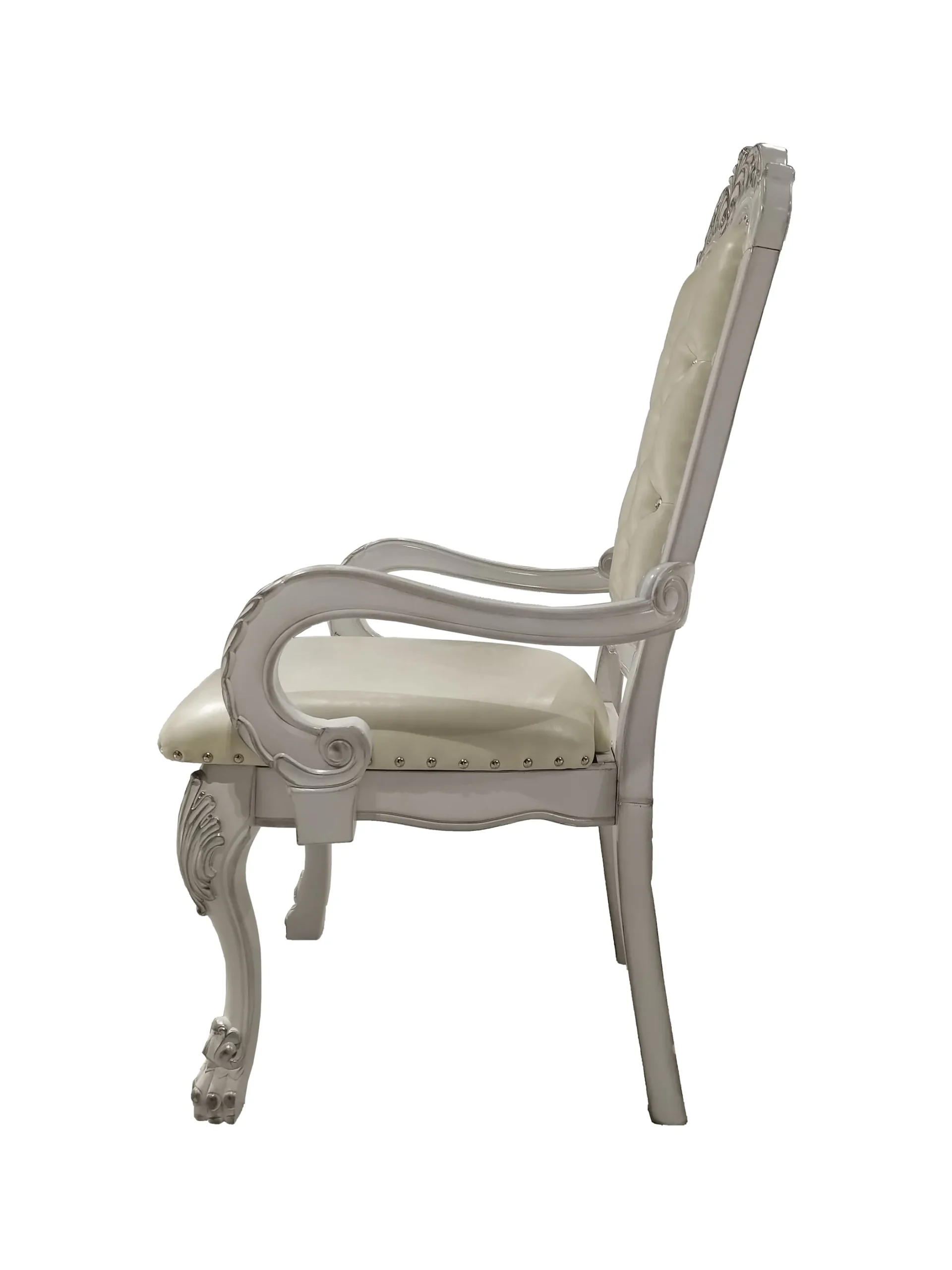 Bộ 2 ghế ăn có tay vịn bọc da công nghiệp khung gỗ - Ảnh 5