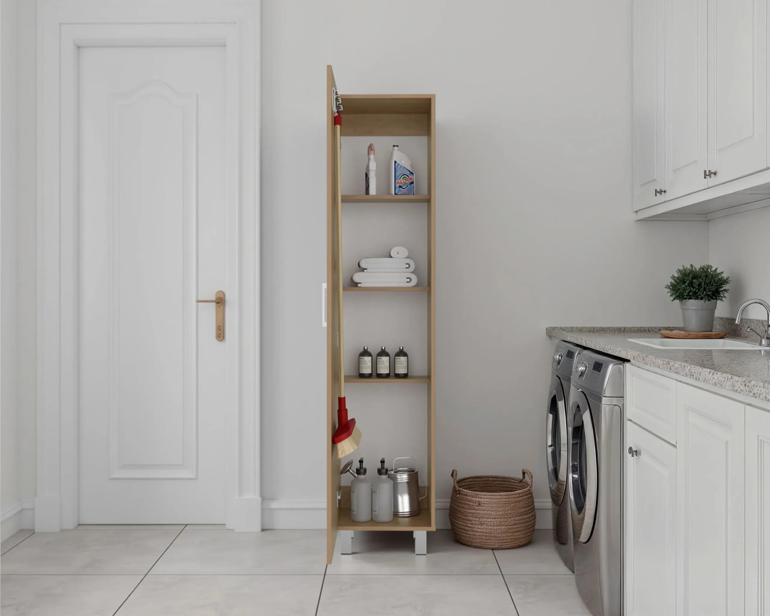 Tủ trang trí gỗ màu be 40cm - Ảnh 4