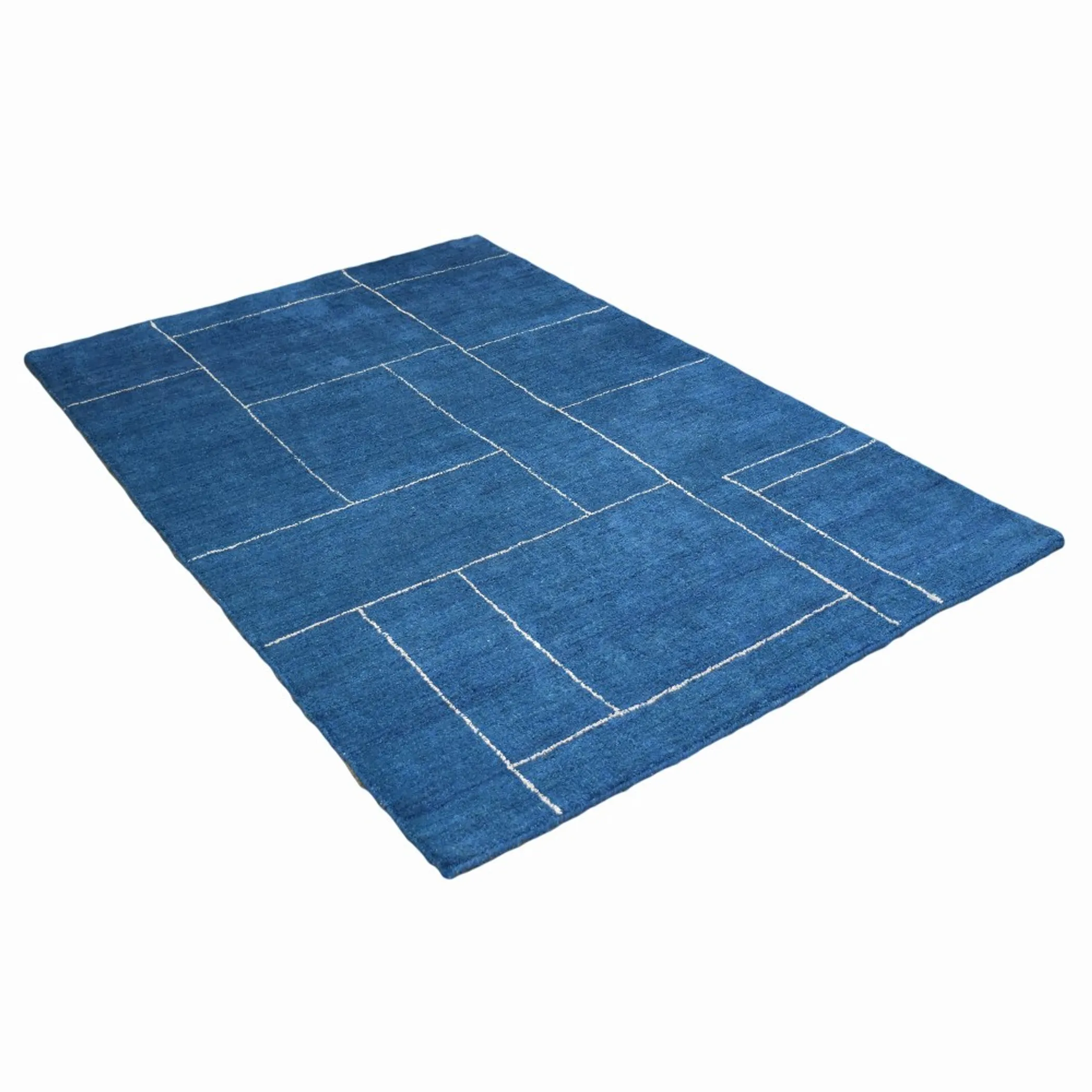 Thảm pha lụa dệt thắt tay Rugsotic Carpets họa tiết hình học - Ảnh 3