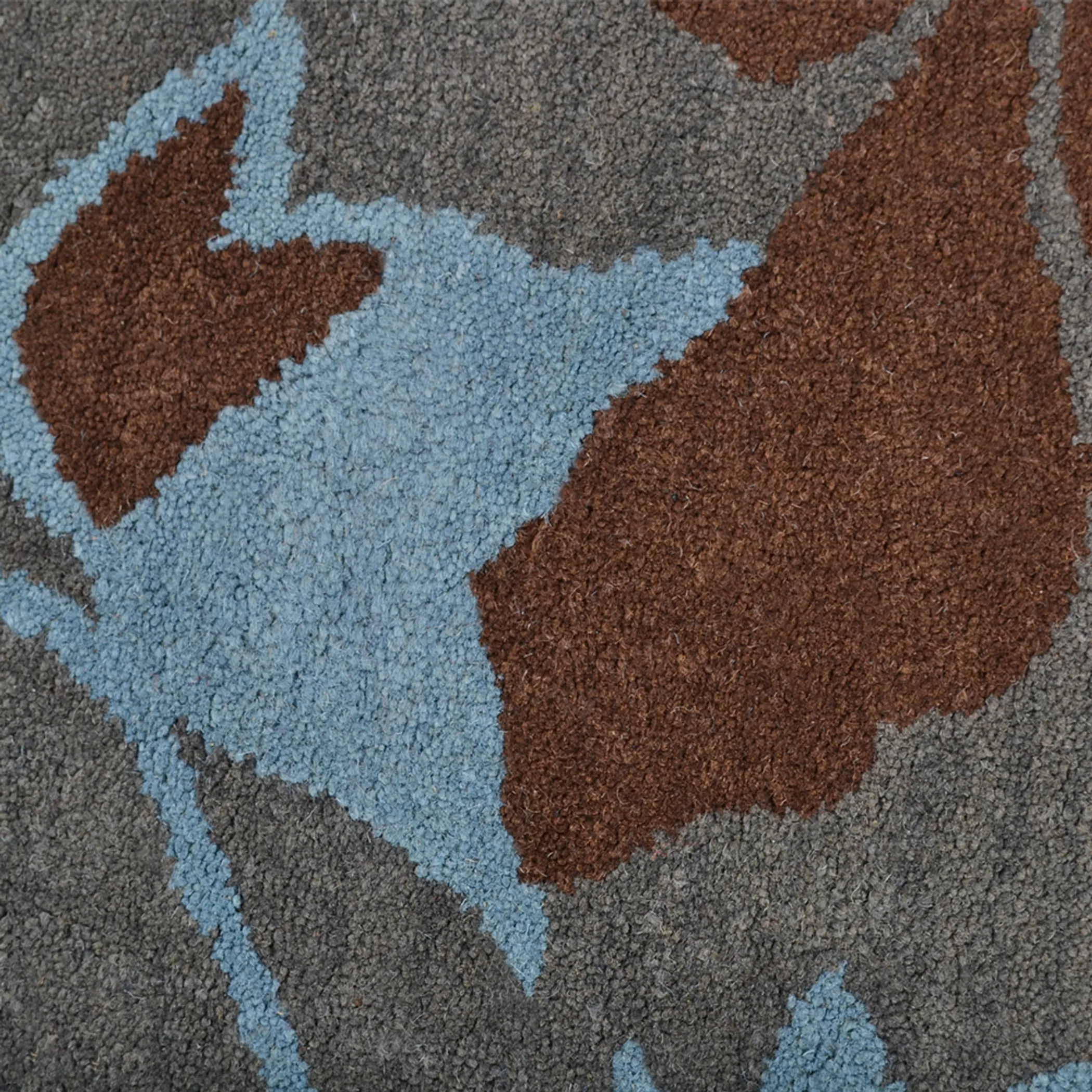 Thảm vuông len chần tay Rugsotic Carpets họa tiết hoa - Ảnh 5