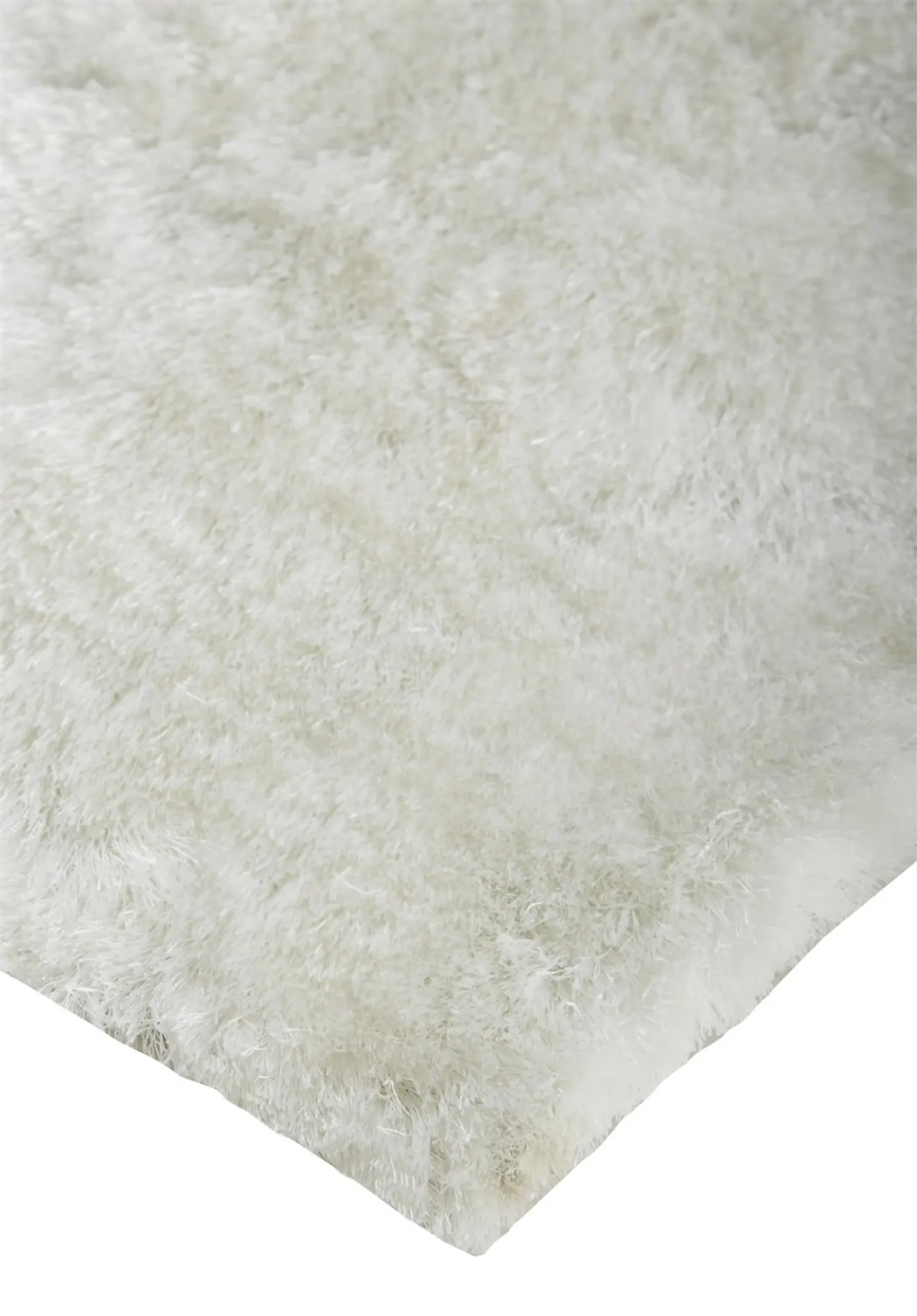 Thảm trải sàn lông xù chần thủ công 1,5m x 2,4m màu trắng - Ảnh 3