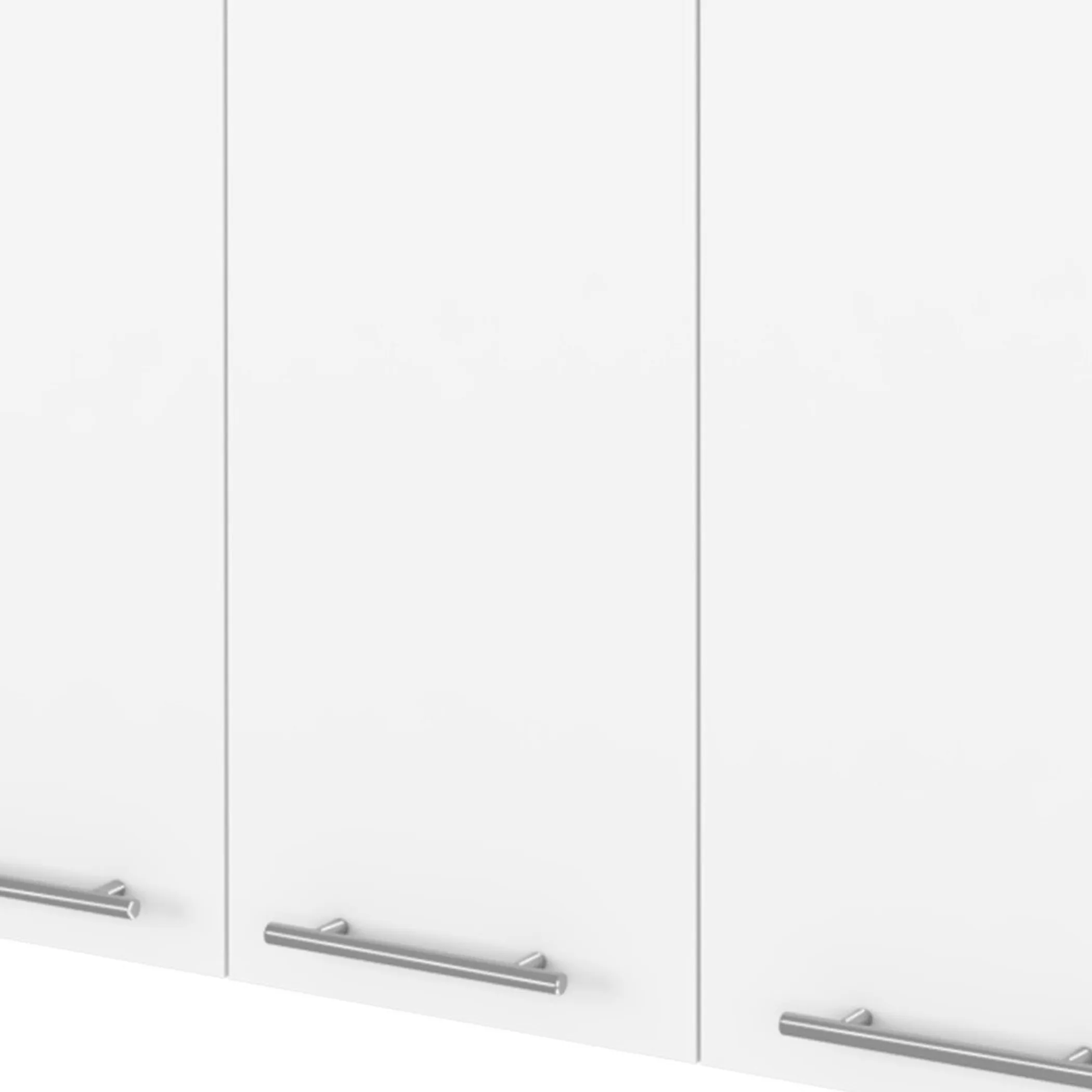 Tủ trang trí treo tường gỗ trắng rộng 119cm với bốn cánh - Ảnh 3