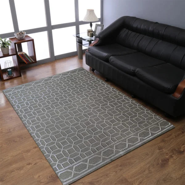 Thảm sumak lụa pha len dệt thắt tay Rugsotic Carpets họa tiết hình học