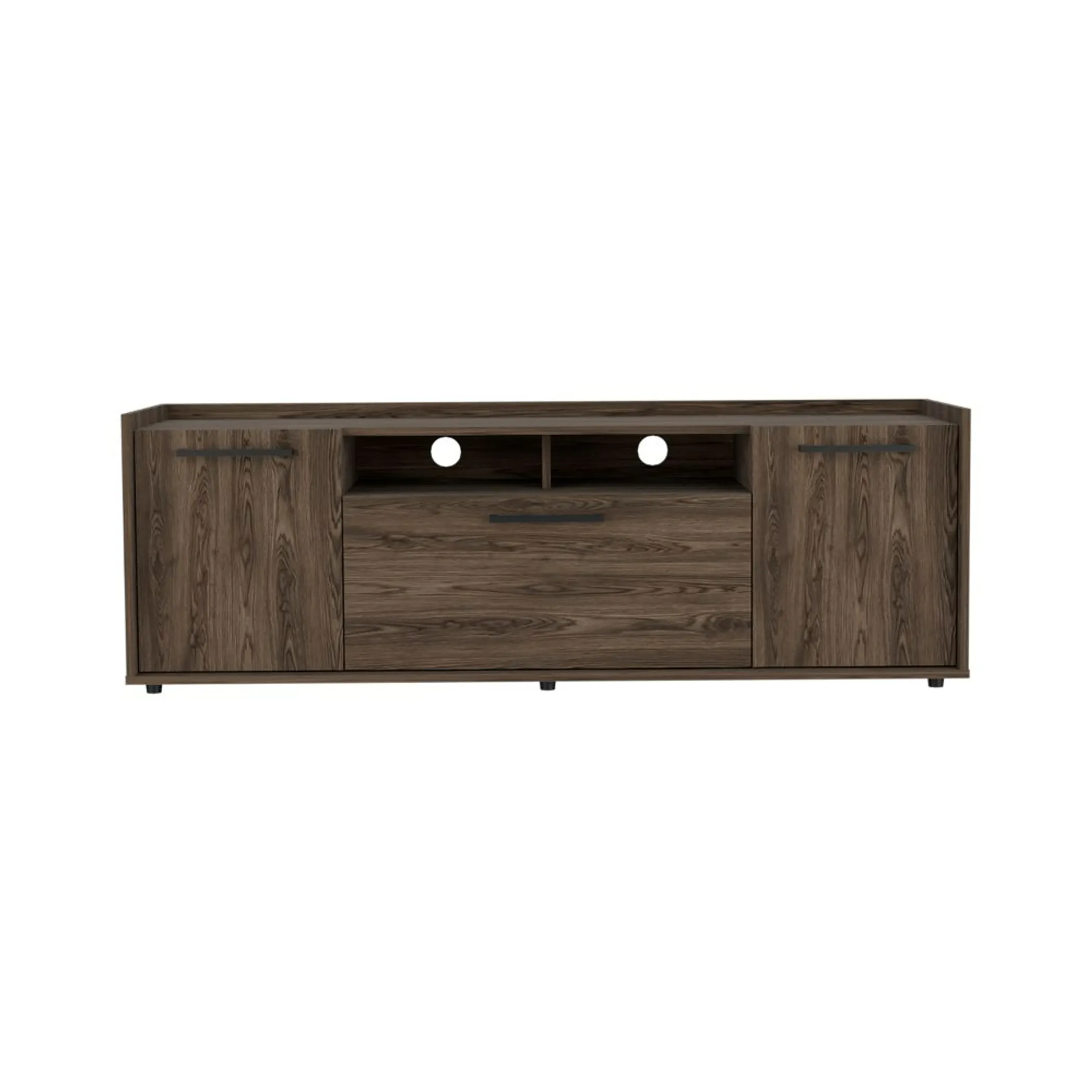 Kệ tivi Lyon cho tivi đến 55 inch, tủ hai cánh, màu gỗ óc chó sẫm - Ảnh 6