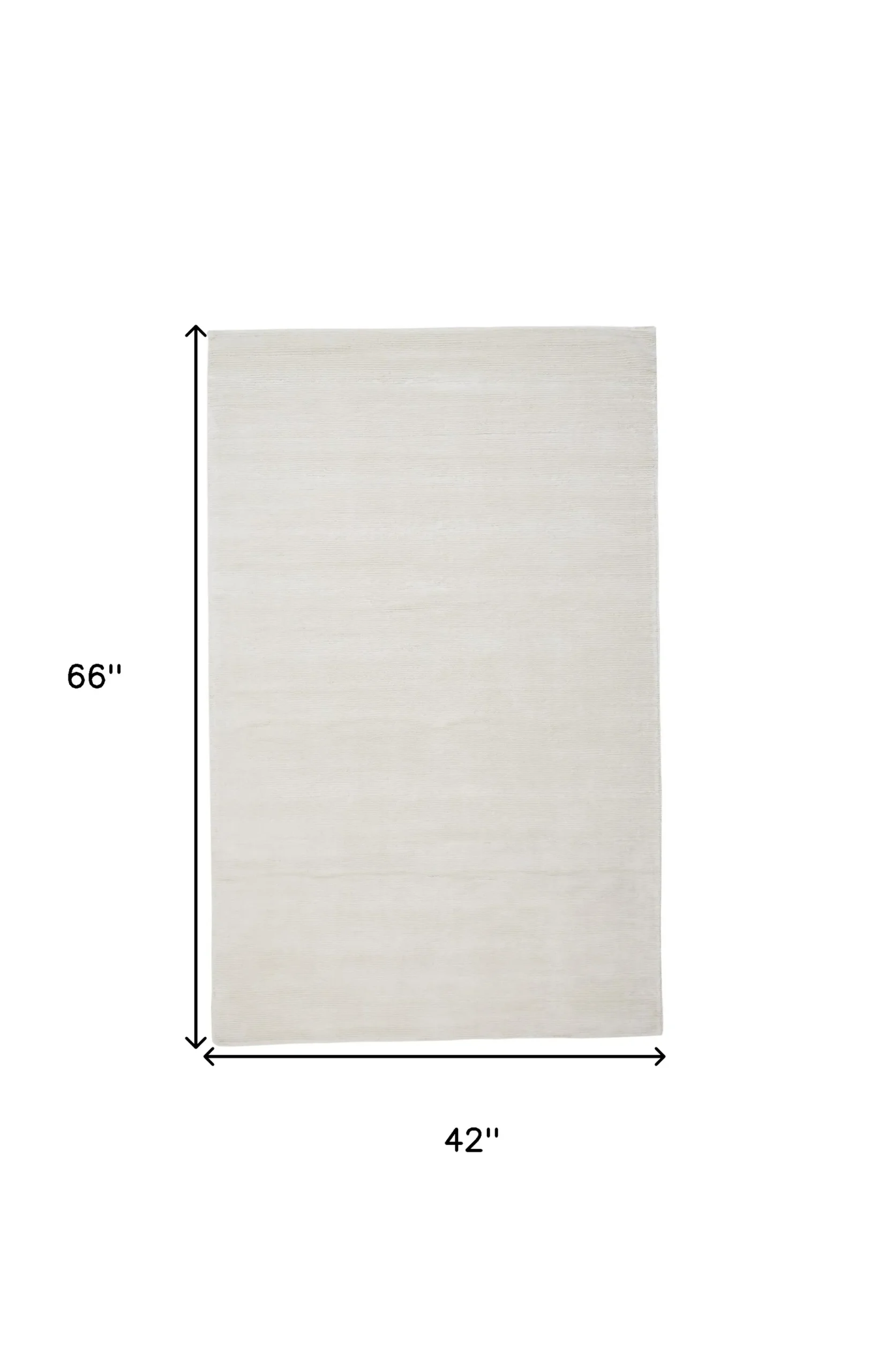 Thảm trải sàn dệt tay phong cách cũ kỹ 1,2m x 1,8m màu trắng - Ảnh 5