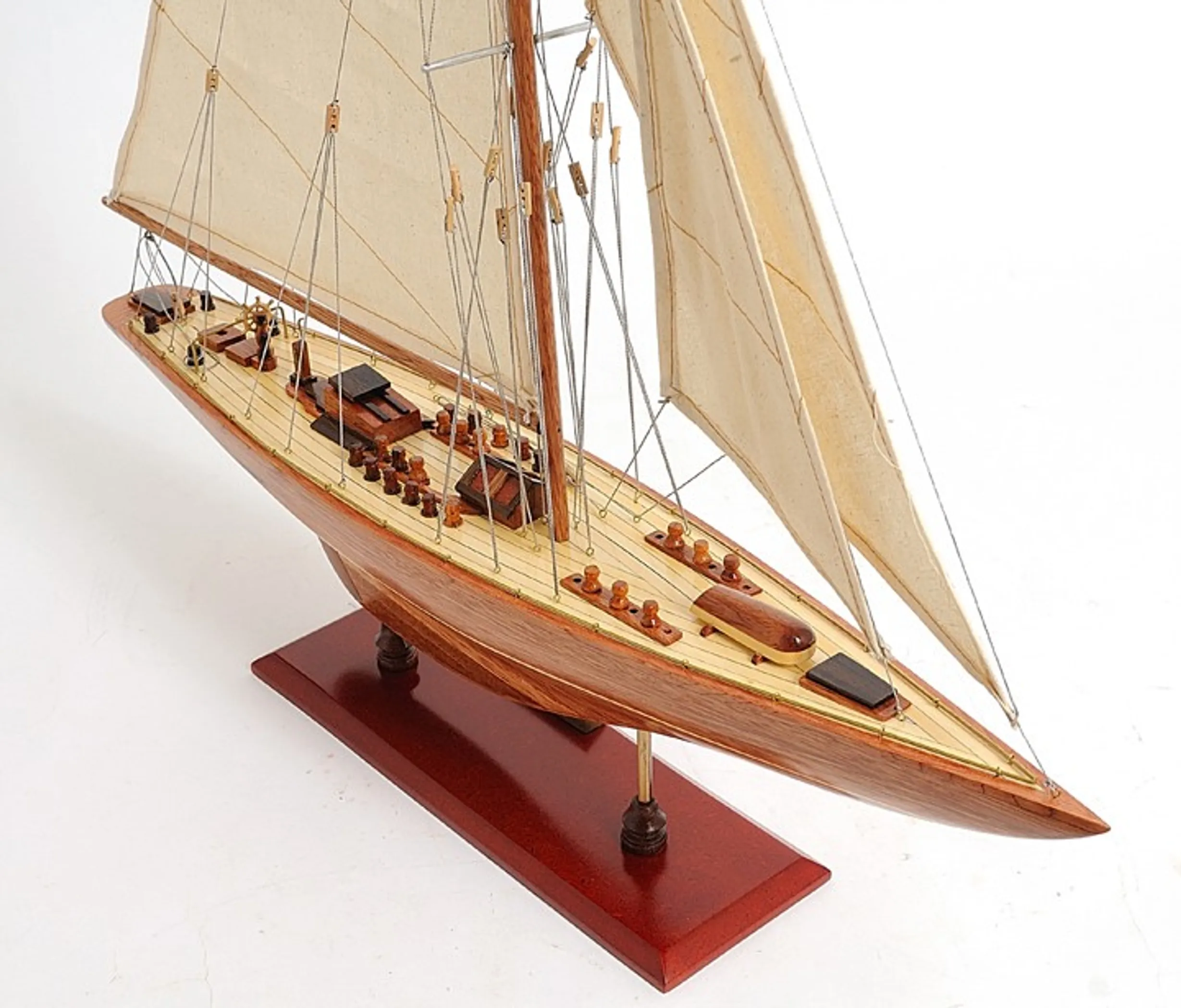 Mô hình du thuyền Endeavour bằng gỗ sơn vẽ tay 79cm