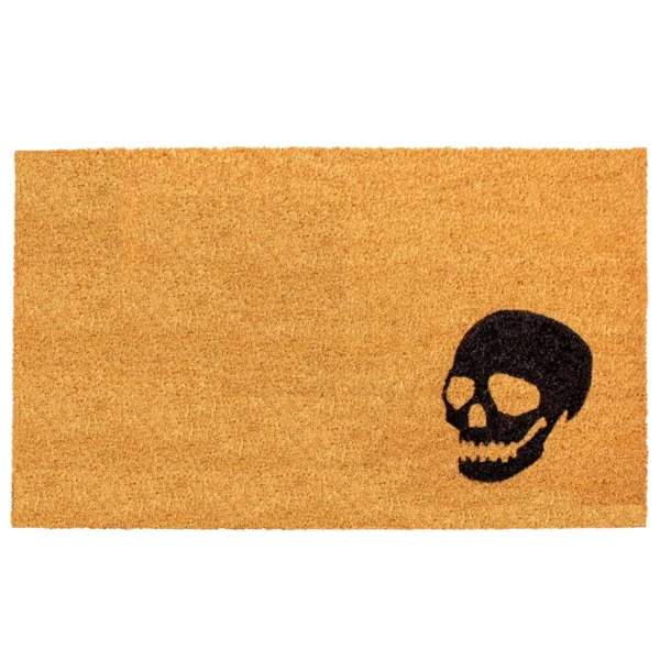 Thảm chùi chân xơ dừa Calloway Mills Halloween họa tiết đầu lâu
