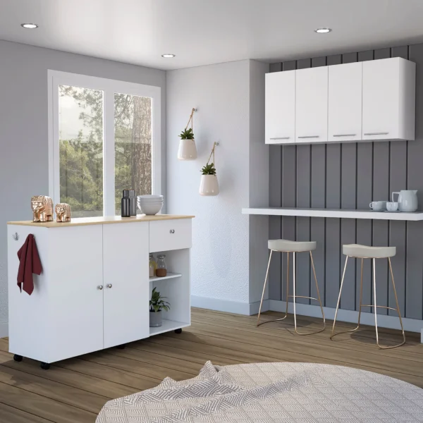 Bộ nội thất bếp Malibu 2 món: đảo bếp và tủ treo tường