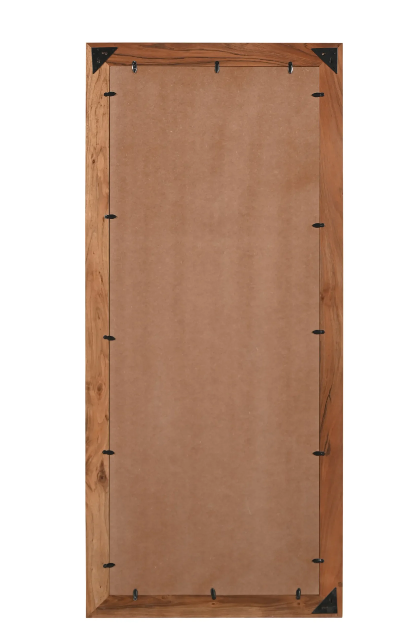 Gương treo tường toàn thân gỗ tự nhiên viền mộc màu nâu 81cm - Ảnh 4