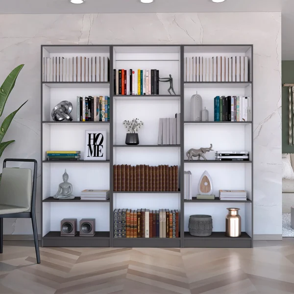 Bộ phòng khách Bartow 3 món gồm 3 kệ sách
