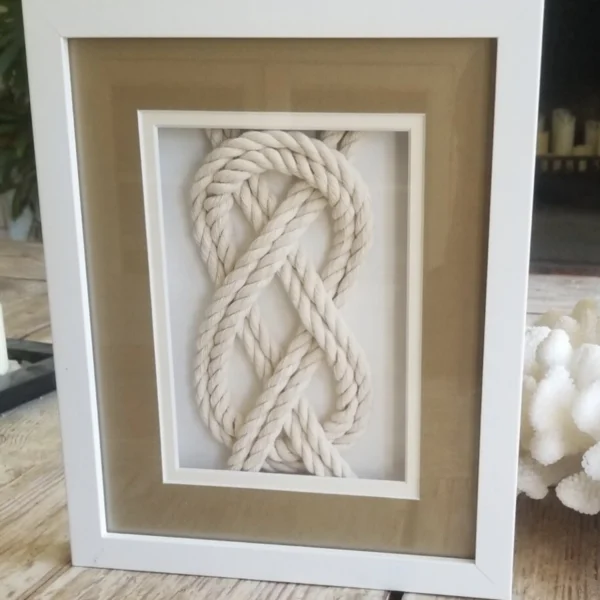 Tranh nút thắt 3D ACKnots Carrick khung gỗ 40x51cm
