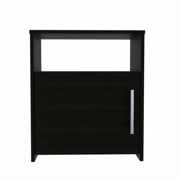 Tủ đầu giường 1 cánh gỗ công nghiệp màu đen 58cm