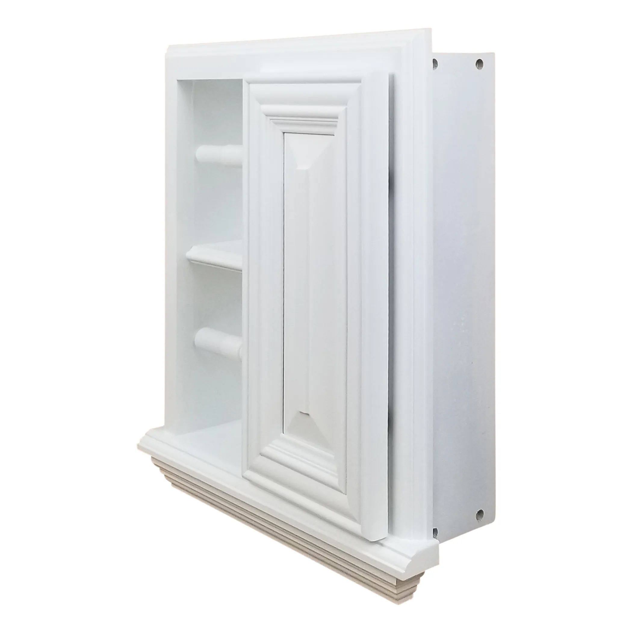Hộp đựng giấy vệ sinh âm tường Haile bằng gỗ đặc kèm tủ nhỏ - Ảnh 4