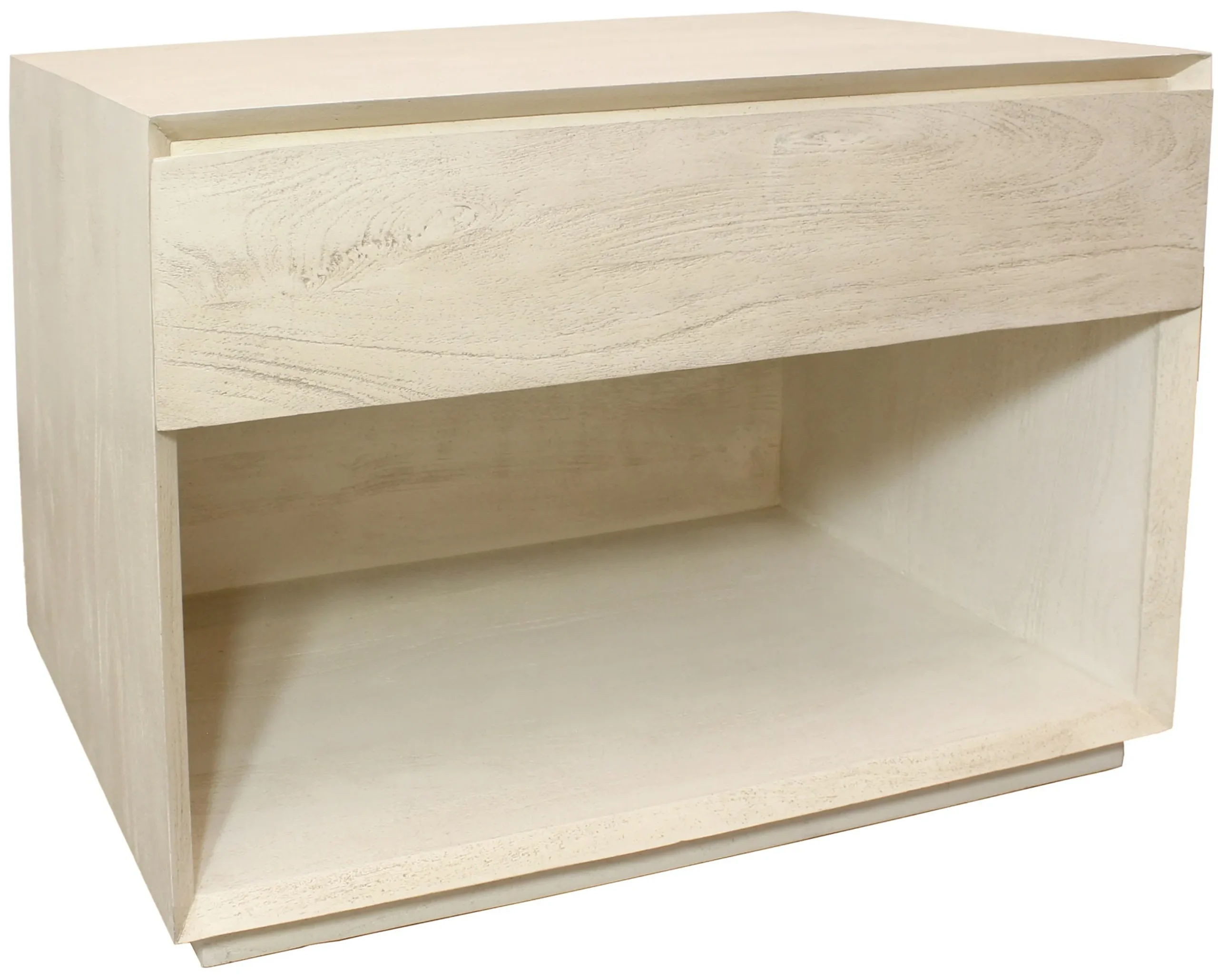 Tủ đầu giường gỗ tự nhiên 1 ngăn kéo màu gỗ mộc 61cm - Ảnh 3