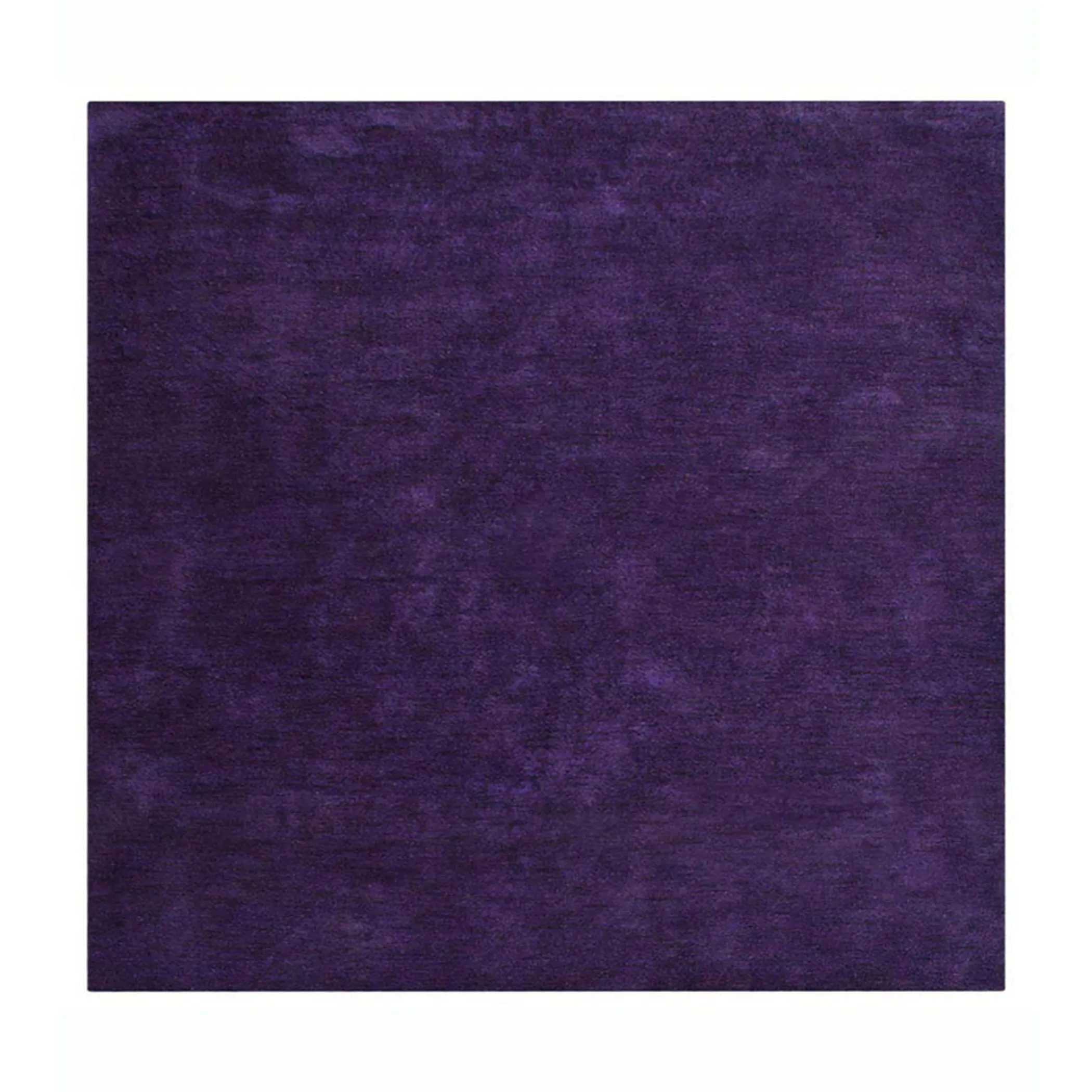 Thảm vuông lụa dệt thắt tay Rugsotic Carpets 3m x 3m màu trơn tím - Ảnh 2