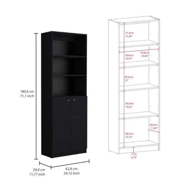 Kệ sách Home 2 cánh cửa