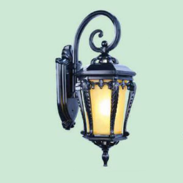 Đèn tường phòng thờ DTR60 hợp kim sơn đen phối kính