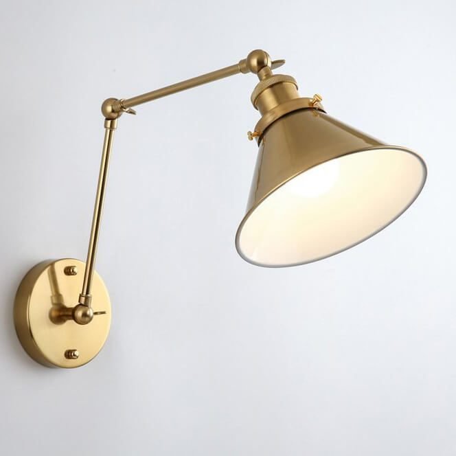 Đèn tường tân cổ điển DTV186 hợp kim mạ vàng dài 50cm