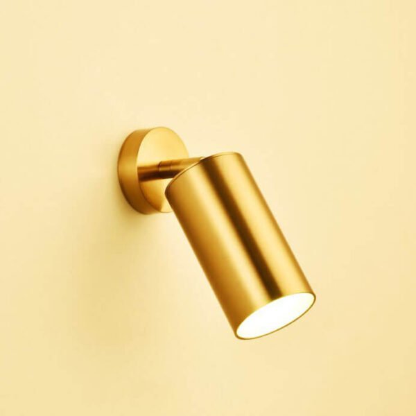 Đèn tường hiện đại DTV24 thân mạ vàng Ø6cm x cao 16cm