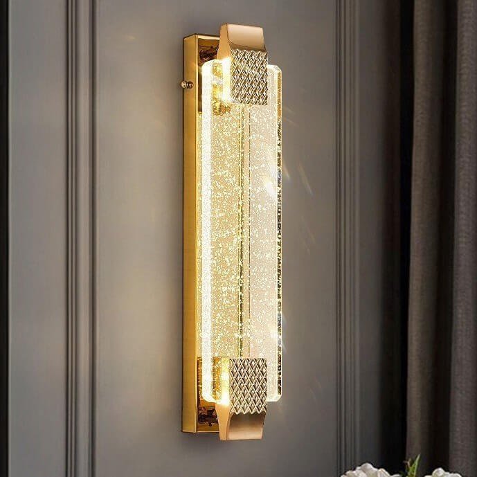 Đèn tường hiện đại mạ vàng chao pha lê DTV361