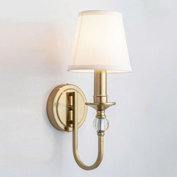 Đèn tường hiện đại DTV569 mạ vàng chao vải