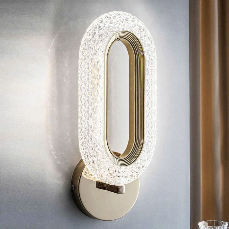 Đèn tường hiện đại DTV597 mạ vàng phối mica