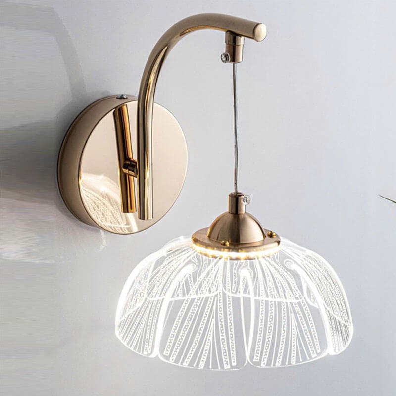 Đèn tường hiện đại DTV611 mạ vàng phối mica
