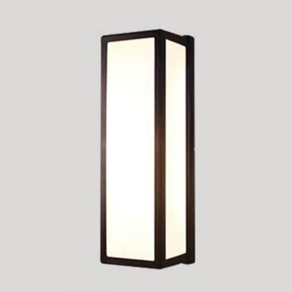 Đèn tường ngoài trời sơn đen chao mica DTX166