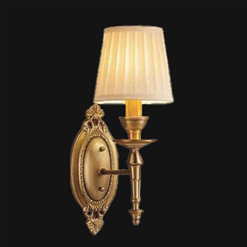 Đèn tường phòng thờ đồng chao vải DTX172