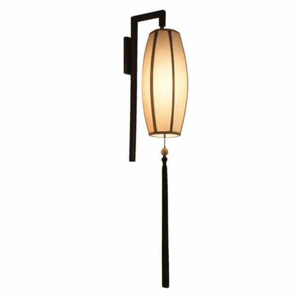 Đèn tường phòng thờ sơn đen chao vải DTX182