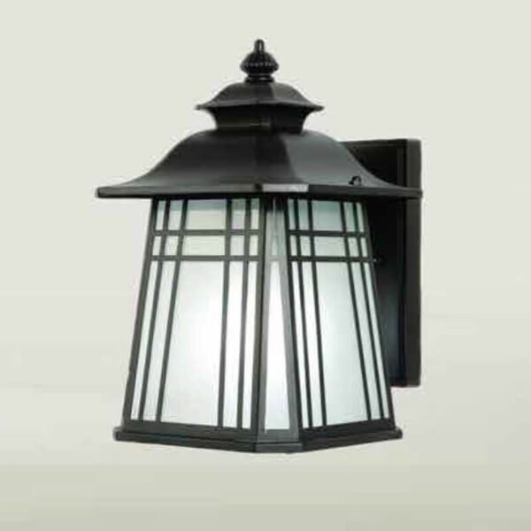 Đèn tường ngoài trời sơn đen chao kính DTX204