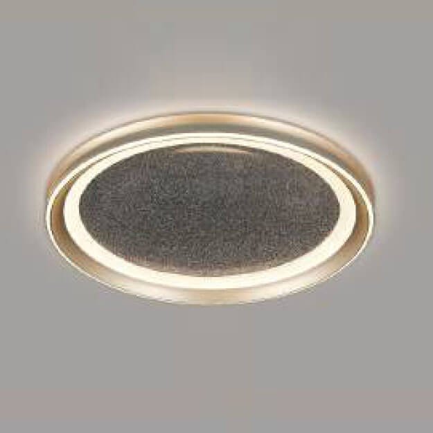 Đèn ốp trần hợp kim sơn vàng phối xám MOR147 Ø50cm x cao 10cm