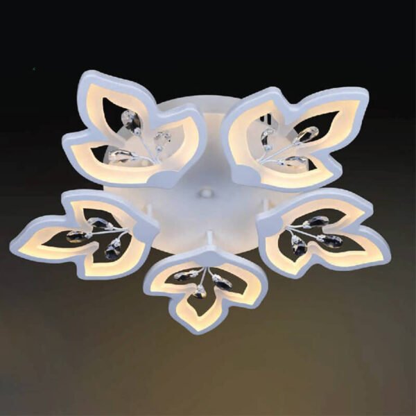 Đèn LED ốp trần hợp kim sơn trắng MOR35 Ø65cm x cao 10cm
