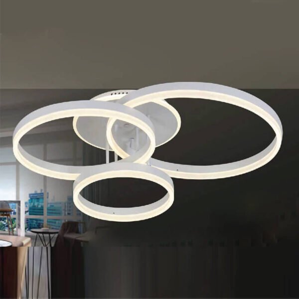 Đèn LED ốp trần hợp kim sơn trắng MOR64 dài 70cm x cao 25cm