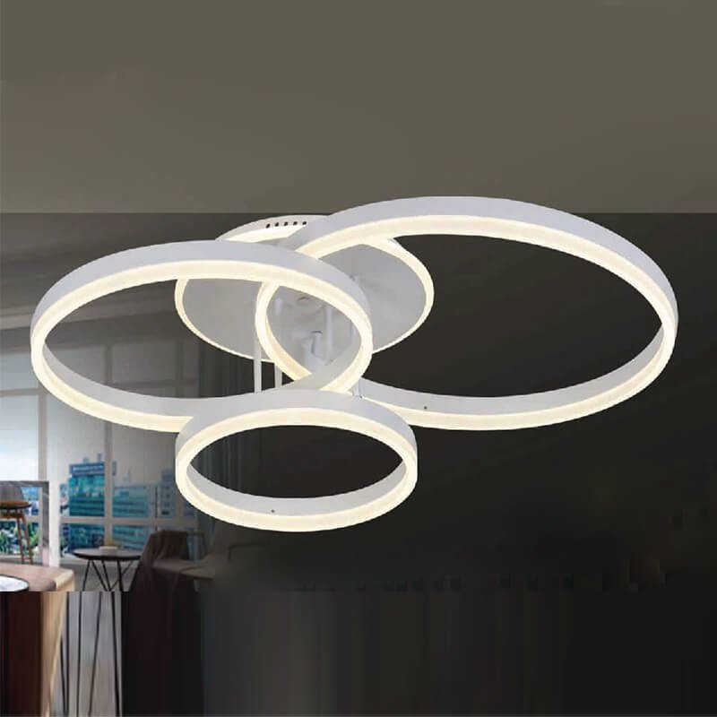 Đèn LED ốp trần hợp kim sơn trắng MOR64 dài 70cm x cao 25cm