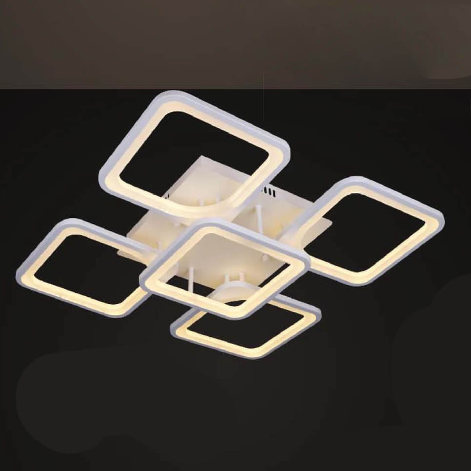 Đèn LED ốp trần hợp kim sơn trắng MOR69 dài 60cm x rộng 60cm x cao 15cm