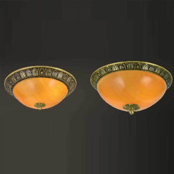 Đèn ốp trần đồng nguyên chất và thủy tinh MOR74