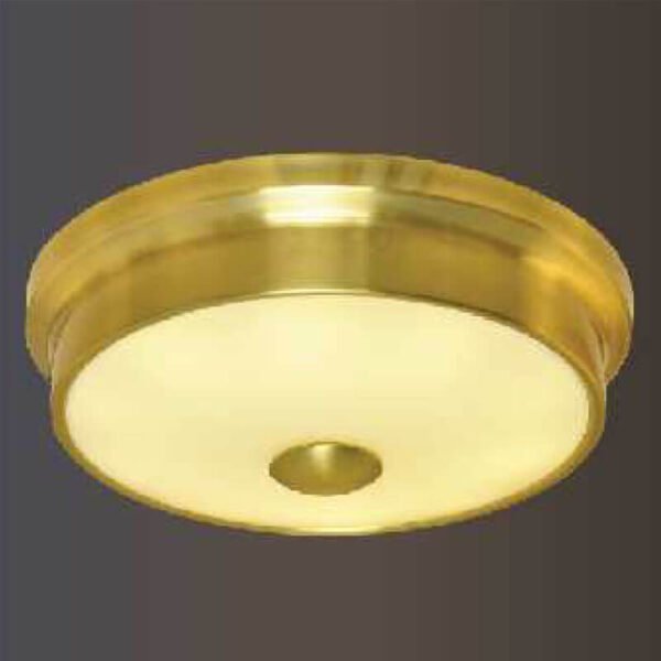 Đèn ốp trần đồng nguyên chất và thủy tinh MOR91 Ø32cm
