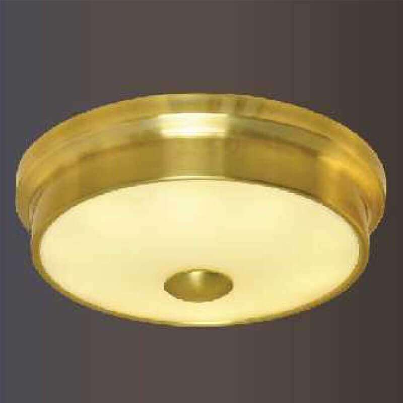 Đèn ốp trần đồng nguyên chất và thủy tinh MOR91 Ø32cm