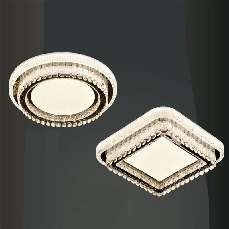Đèn ốp trần pha lê MOR99 Ø50cm (tròn hoặc vuông)