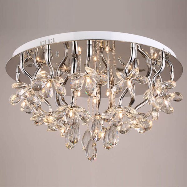 Đèn ốp trần mâm pha lê 7 màu đổi màu MOV05