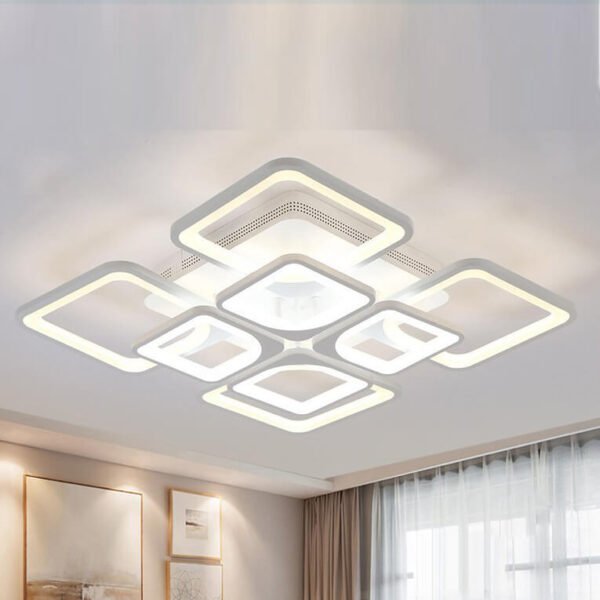 Đèn LED ốp trần hợp kim sơn trắng MOV09 dài 55cm x rộng 55cm