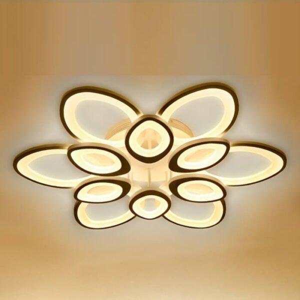 Đèn LED ốp trần hợp kim sơn đen/trắng MOV12 Ø80cm