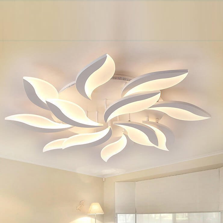 Đèn LED ốp trần hợp kim sơn trắng MOV16 Ø85cm